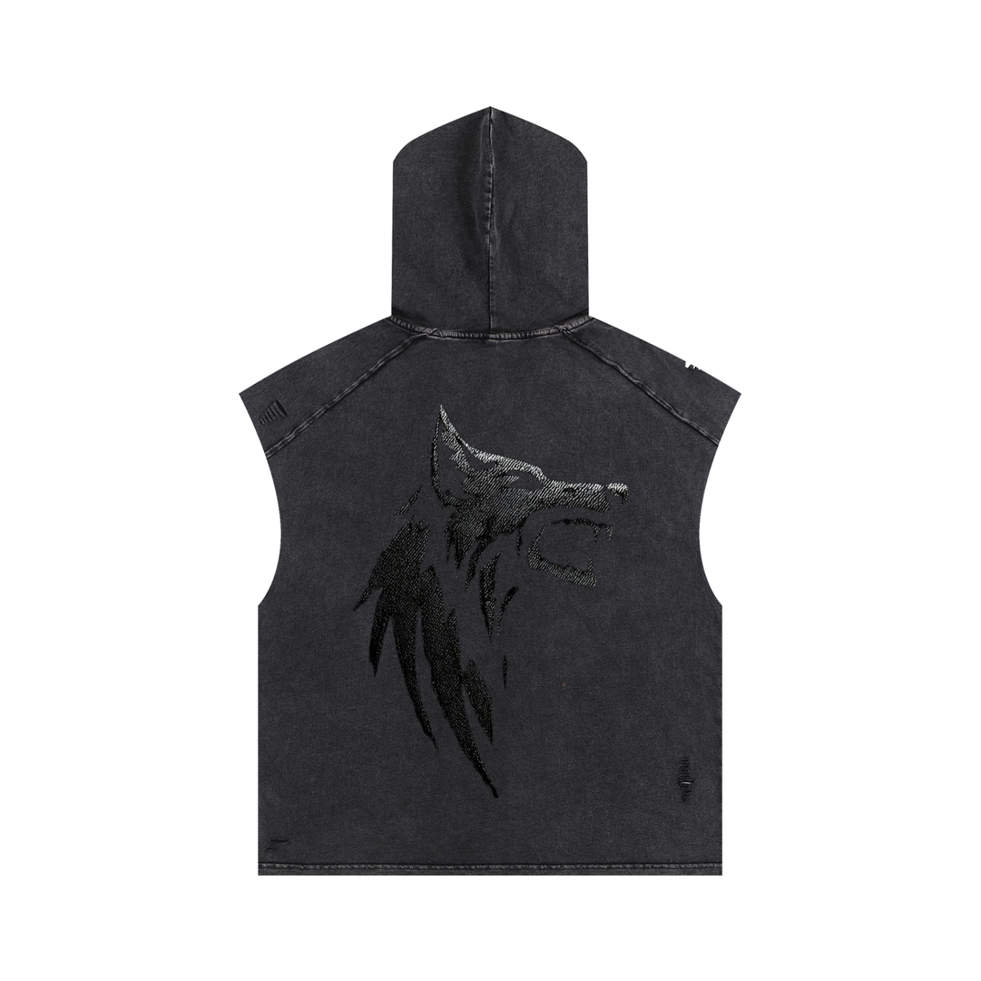 Snow Washed Boxy Hooded Tank Top