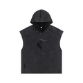 Snow Washed Boxy Hooded Tank Top